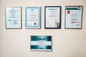 Наши сертификаты