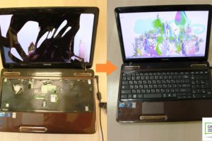 Замена матрицы, клавиатуры ноутбука