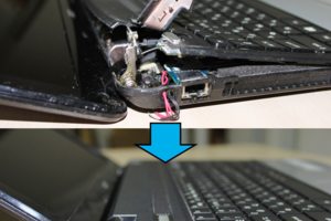 Замена разъема питания, ремонт топкейса, нижнего поддона, петель