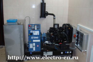 Монтаж генератора SDMO