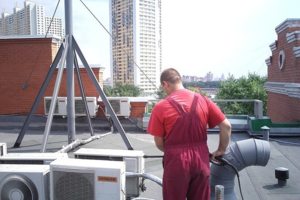 Мойка Кёрхером внешних блоков кондиционеров