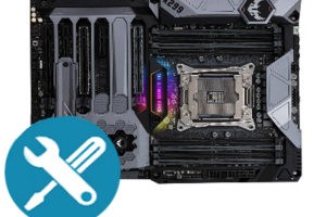 Установка/замена и подключение материнской платы