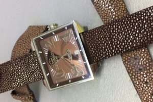 Ремешок из ската для часов Денисов