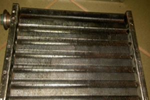 основной теплообменник после промывки