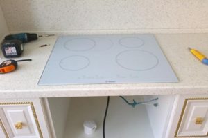 установка подключение индукционной варочной поверхности