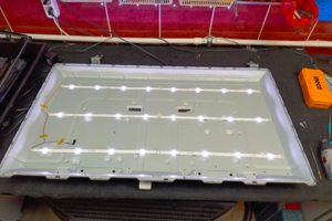 Ремонт телевизора: замена светодиодной подсветки