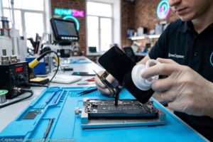 Работа над заменой дисплея
